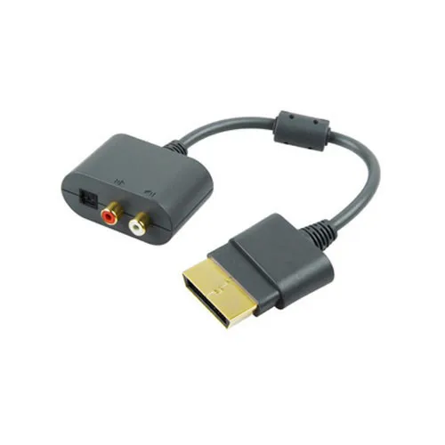 Серый универсальный оптический аудиоадаптер RCA переходник кабель для Microsoft Xbox 360