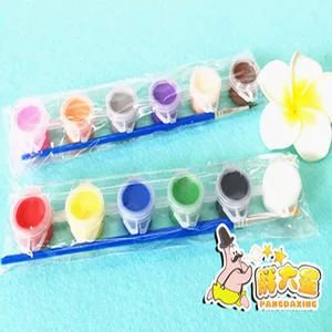 Детская образовательная игрушка на палец, набор инструментов для рисования с шестью цветами пигмента, Детские художественные игрушки сделай сам