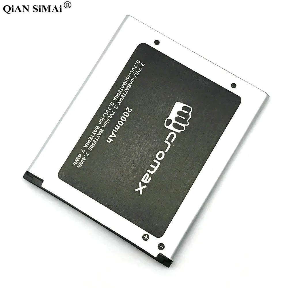 Новый высококачественный аккумулятор 2000 мАч для телефона Micromax Q340 A114 A92 A106 A115 A116 A117