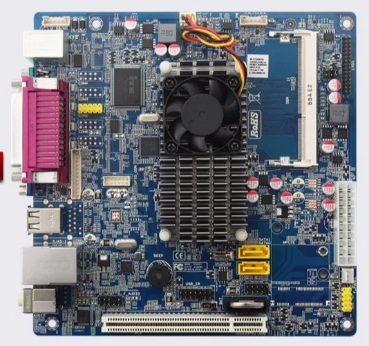 DDR3 Mini D525 Промышленная плата управления материнская для супермаркета POS кассовый