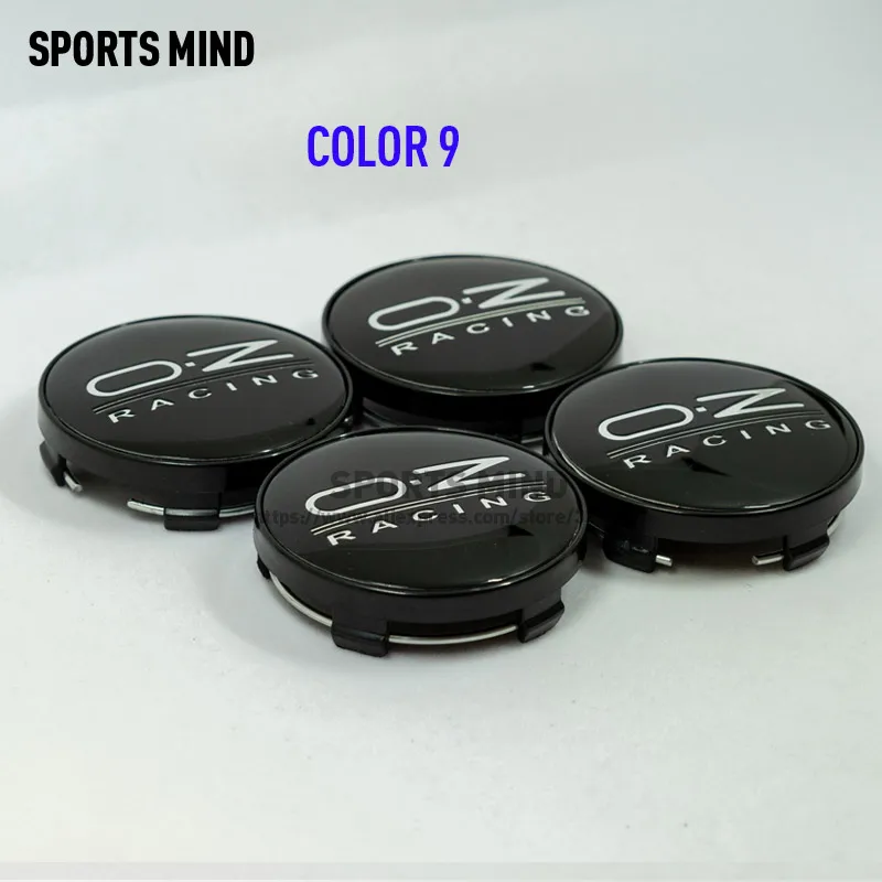 COLOR 9 4 шт./лот 14 видов цветов 60 мм OZ Racing Центральная втулка колеса автомобиля Кепки, футболка с принтом "автомобиль" эмблема значок Логотип центра колеса Кепки Этикетка автомобилей Средства для укладки волос - Цвет: COLOR 9
