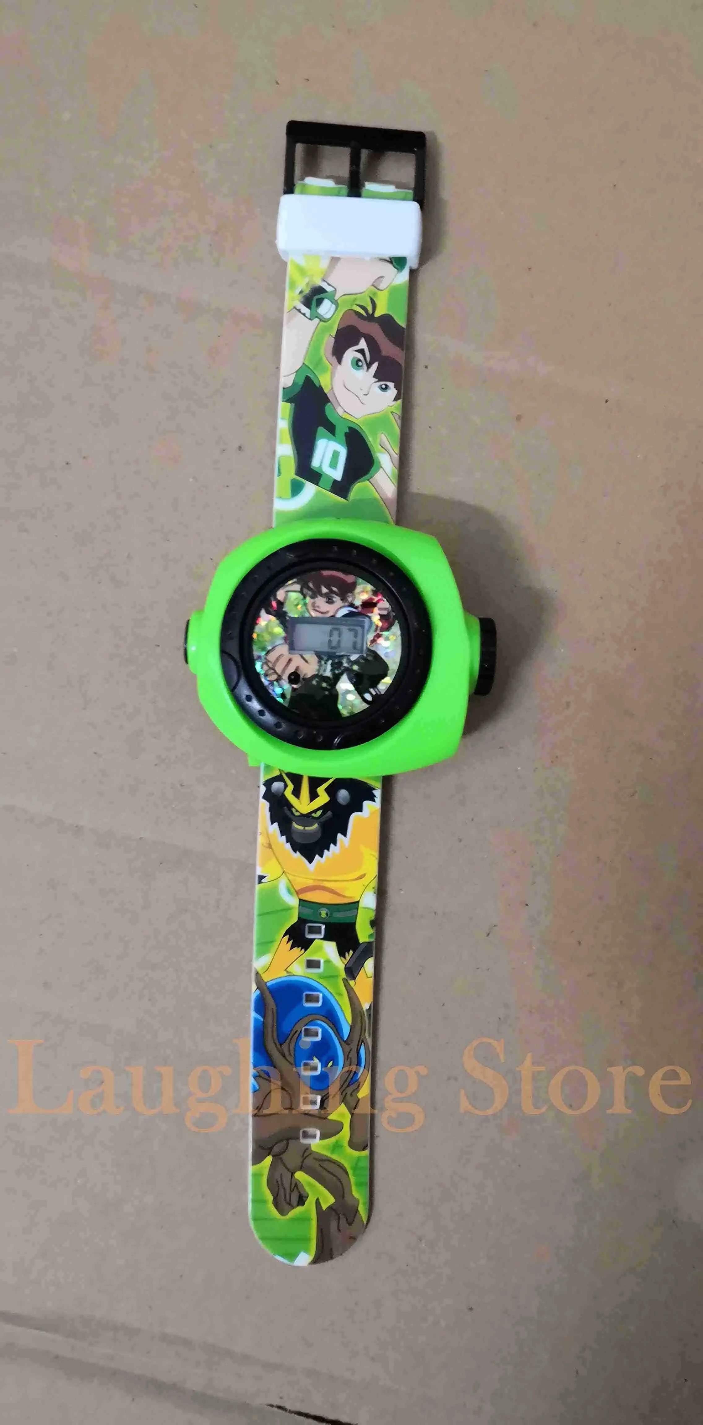 D Without Box Ben 10 Ultimate Omnitrix часы Стиль Дети проектор часы Япония подлинные Ben10 часы игрушки наручные часы - Цвет: D Without Box