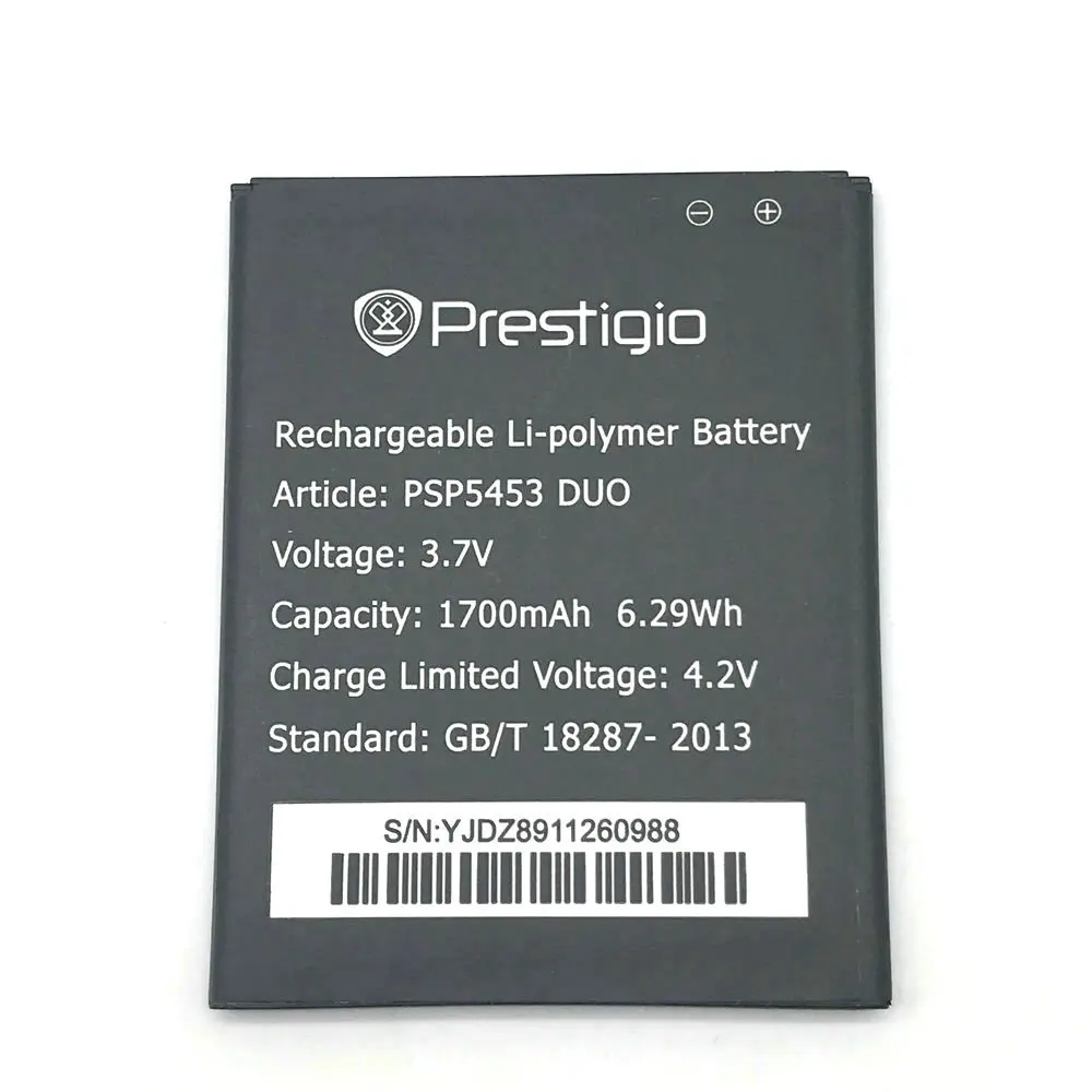 1 шт. высокое качество новый оригинальный PSP5453 DUBattery для Prestigio MultiPhone DUO 5453 мобильный