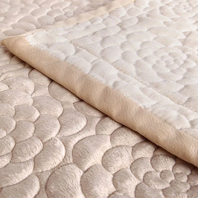 1PCS beige Чехлы для дивана, полотенец, диванов, Набор чехлов для диванов, Бархатные чехлы для диванов серого/бежевого/кофейного цвета, ткань для диванов в полоску, l-образное использование - Цвет: 1PCS beige