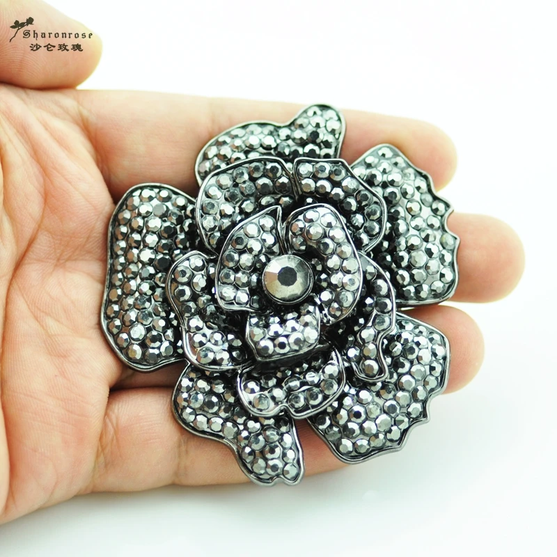 Новая мода горный хрусталь Декоративные Цветок Брошь Pin/кнопки для женщин