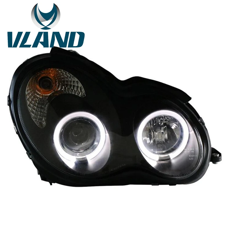 VLAND фабрика для автомобиля фара для W203 фара 2000-2006 C180 C230 C280 C320 светодиодный головного света ксеноновые Лен с DRL Plug And Play