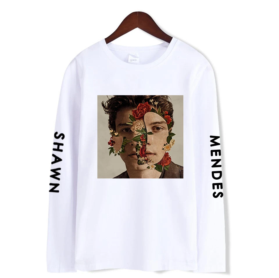 SHAWN MENDES Ifashion Футболки с длинным рукавом Теплые Хип хоп футболка для