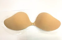 new mango shape self adhesive strapless bra bandage blackless sticky silicone push up bras