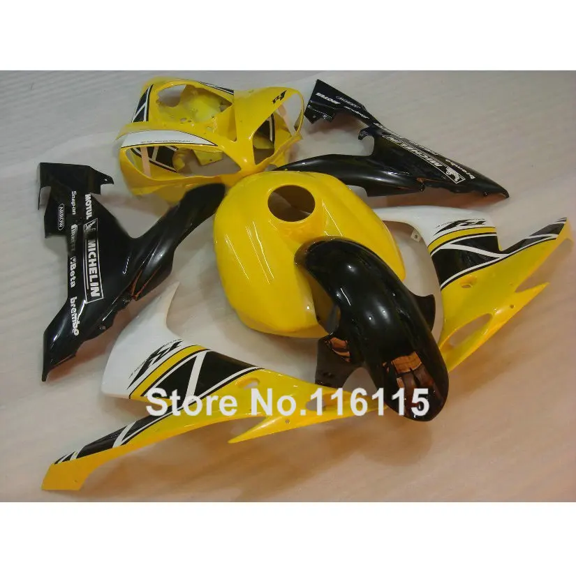 

Обтекатели ABS для мотоцикла YAMAHA YZF R1 2004 2005 2006 белый желтый черный обтекатель R1 04 05 06 CY15 полный впрыск