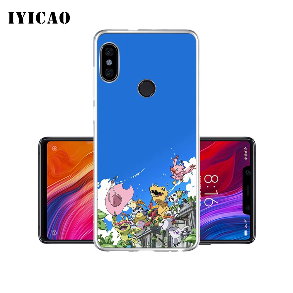 IYICAO Digimon Мягкий силиконовый чехол для телефона Xiaomi Mi 9 8 SE 6 A1 A2 Lite F1 MIX2S MIX3 TPU