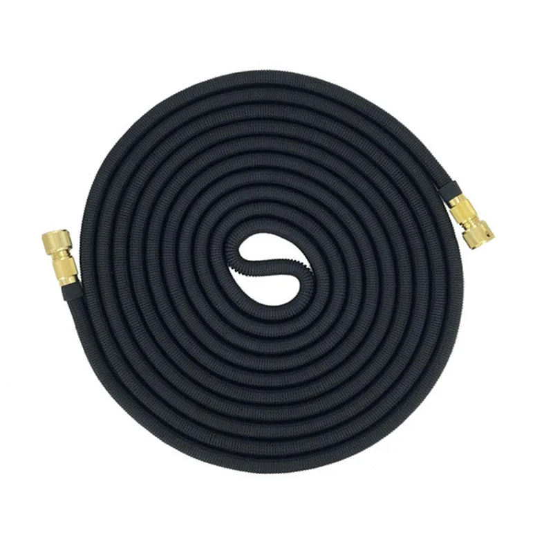 Black-Garden hose Для садового шланга расширяемый 25-100 футов волшебный садовый шланг гибкий высокого давления автомобильный ороситель шланг для орошения сада - Цвет: Black-Garden hose