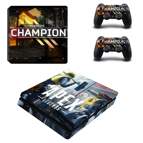 YSP4S-3304 Игра Apex lengends PS4 тонкая кожа Виниловая наклейка, стикер для Playstation 4 консоли и 2 контроллеры PS4 тонкая кожа Стикеры - Цвет: YSP4S-3304