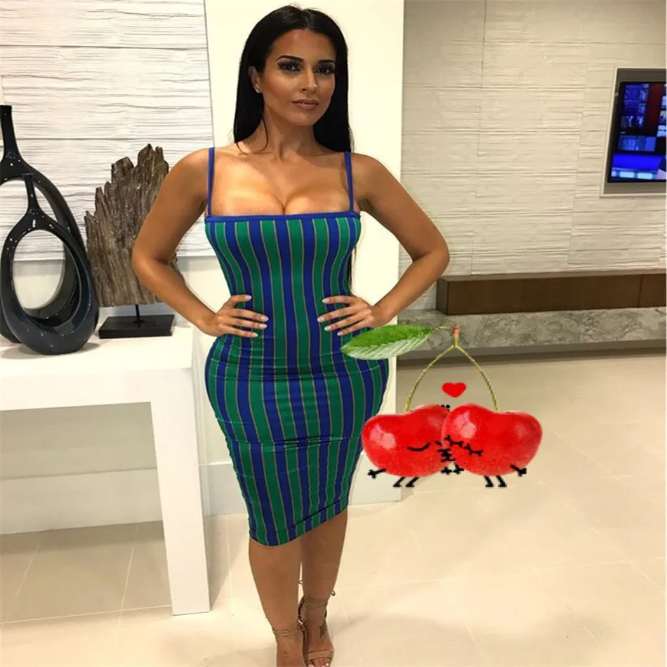 Женское вечернее платье CIEMIILI синее без рукавов на весну 2019 | Женская одежда