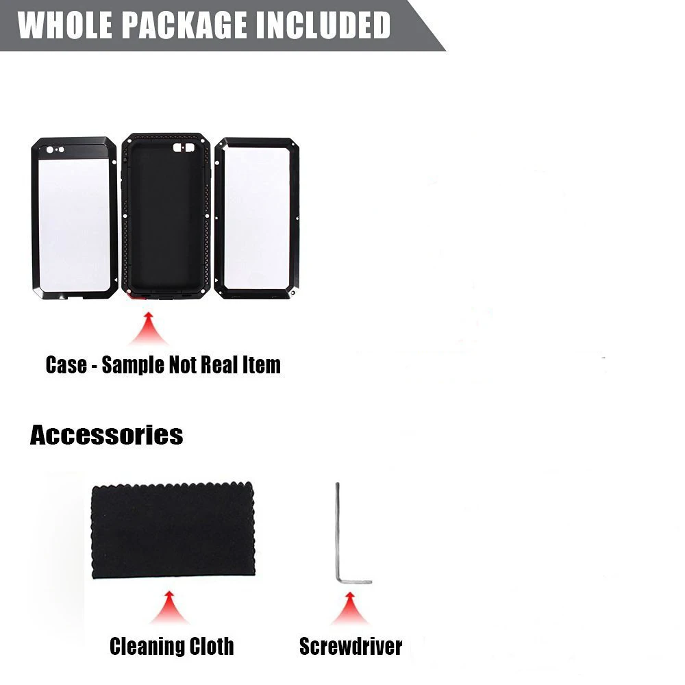 Чехол для iPhone 5/5S/SE погодозащищенный ударопрочный пылезащитный Алюминиевый