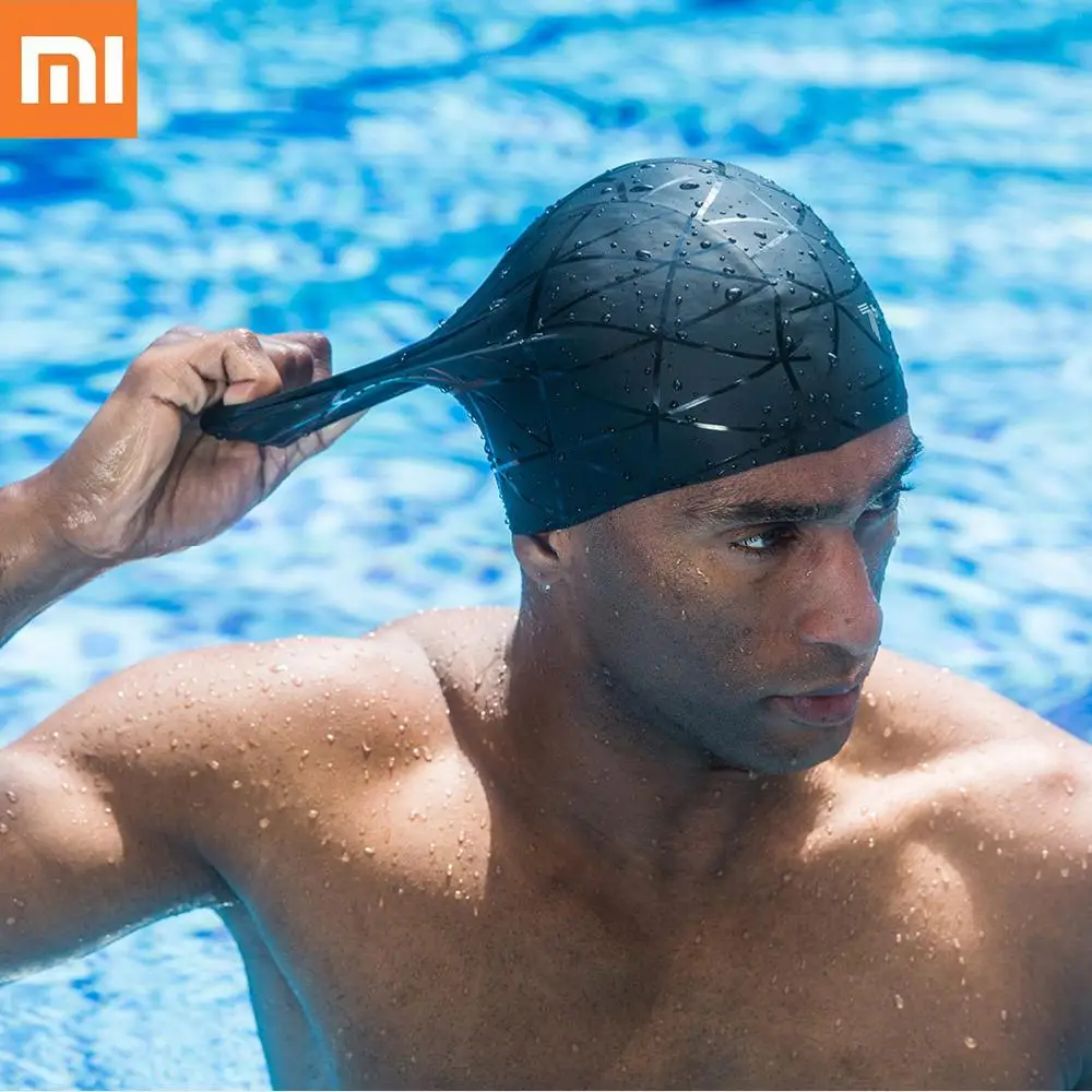 Оригинал Xiaomi Mijia 7th Мягкая силиконовая шапочка для плавания Водонепроницаемая