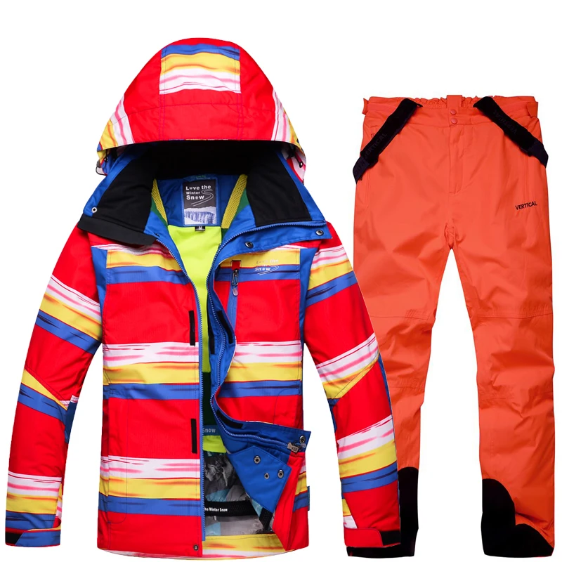 Утолщение теплый снег лыжный костюм ветрозащитный водостойкий дышащий для