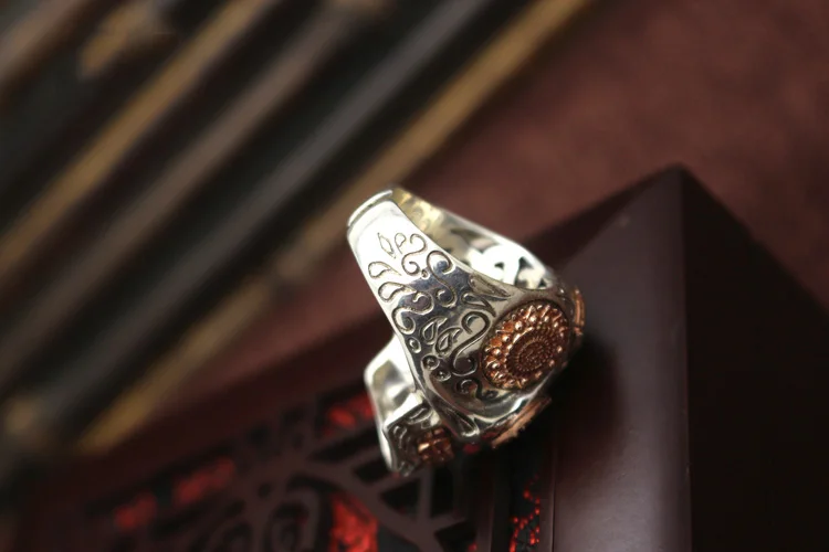 7 мм кольцо в виде черепа из стерлингового серебра 925 пробы Настраиваемые