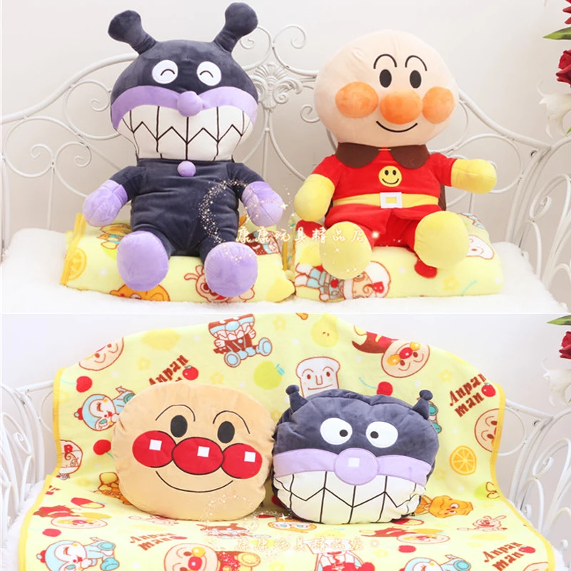Candice guo! Милые плюшевые игрушки прекрасный Anpanman Baikinman Мягкие куклы круглый носок