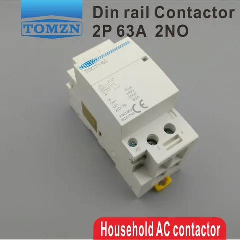 Модульный контактор TOCT1 2P 63A 220 В/230 В 50/60 Гц din-рейка - изображение