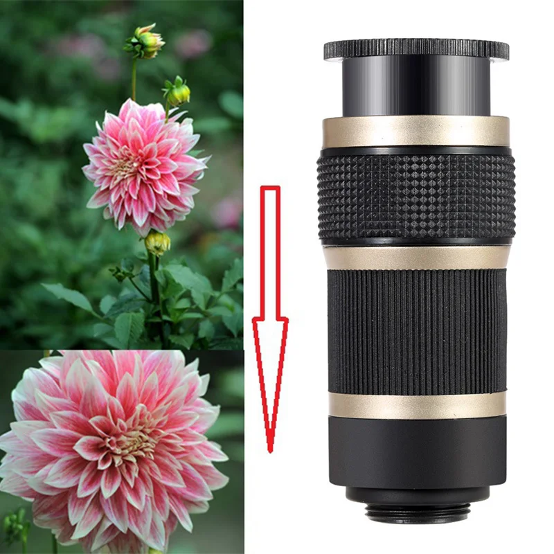 8X Telescopic Telephoto Lenses Wide Angle Macro Fish eye Lentes Selfie lamp Cell Phone Lens For Xiaomi mi6 Smartphone | Мобильные