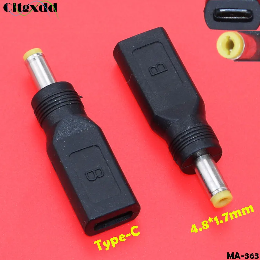 1 шт. DC 5,5*2,1 мм type-C Женский до 5,5X2,1/4,8*1,7 мм Micro USB для iphone штекер для ноутбука ПК DC адаптер питания - Цвет: MA-363