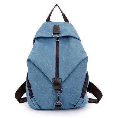 

Simple pure color design fashional women backpack college school student book bag leisure backpack summer travel bag