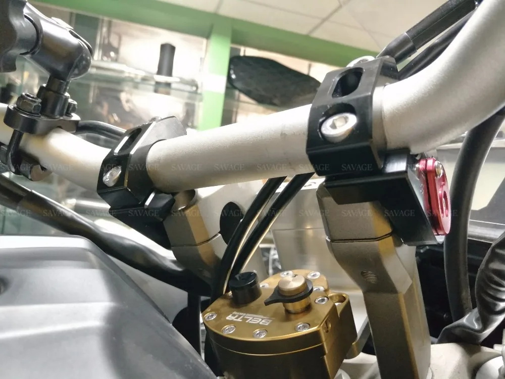 Зажим на руль для HONDA CB650R CB1000R- CRF1000L 16-19 аксессуары для мотоциклов CNC удлиняющий адаптер регулируемый