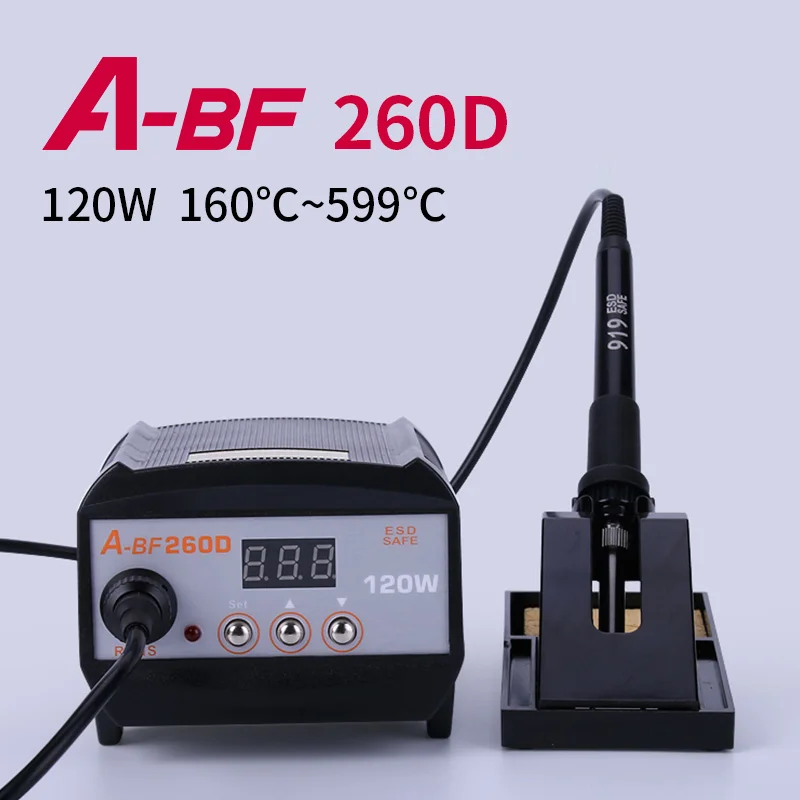 ABF-260D Standard A-BF 260D 2 в 1 высокочастотная паяльная станция с цифровым дисплеем 120 Вт Промышленный сварочный аппарат с полным набором инструментов - Цвет: ABF-260D Standard
