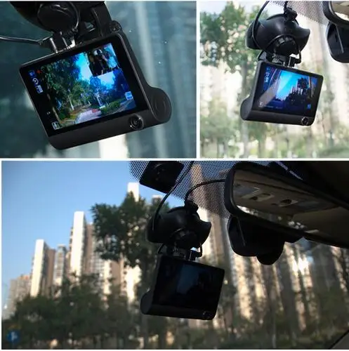 4 0 &quotАвтомобильный видеорегистратор камера с G сенсором 3 объективами