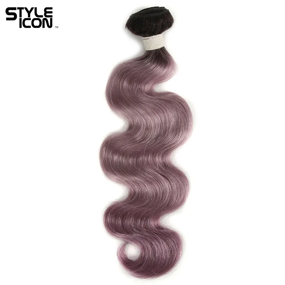 Styleicon объемная волна волосы ткачество 1 шт. бразильские объемные волны Розовый