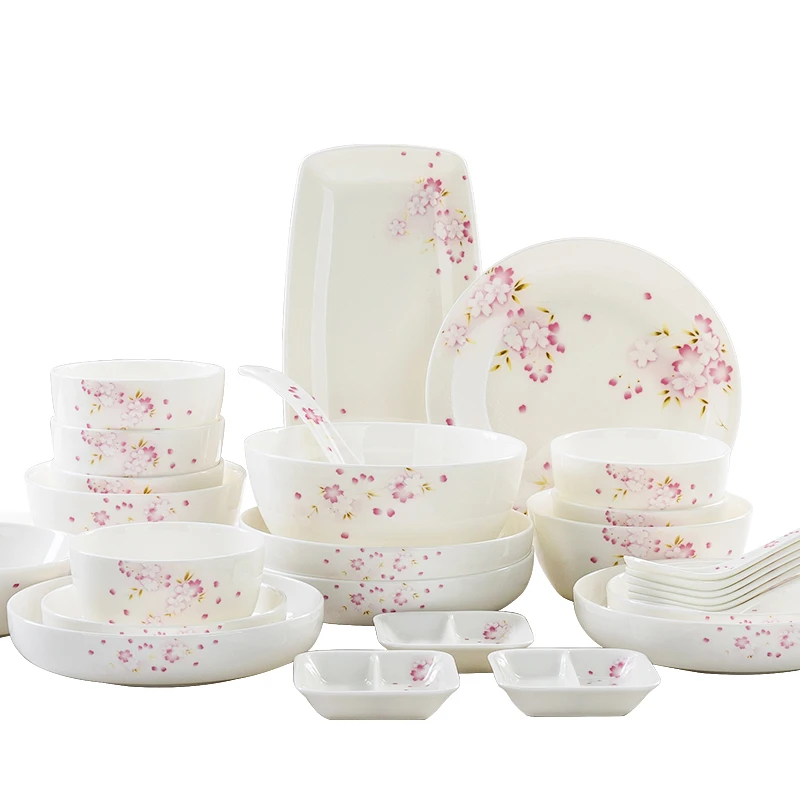 Комплект посуды Guci из японского костяного фарфора чаша и блюдо домашняя