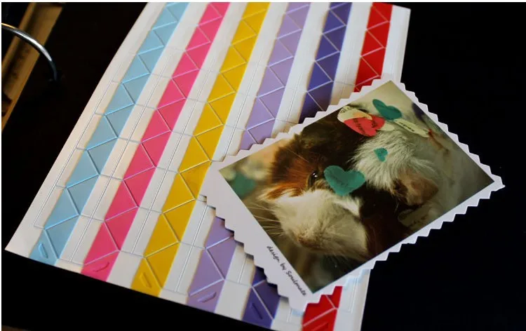 204 шт./2 комплекта уголки из ПВХ для скрапбукинга|corner stickers|paper photo albumsphoto album |
