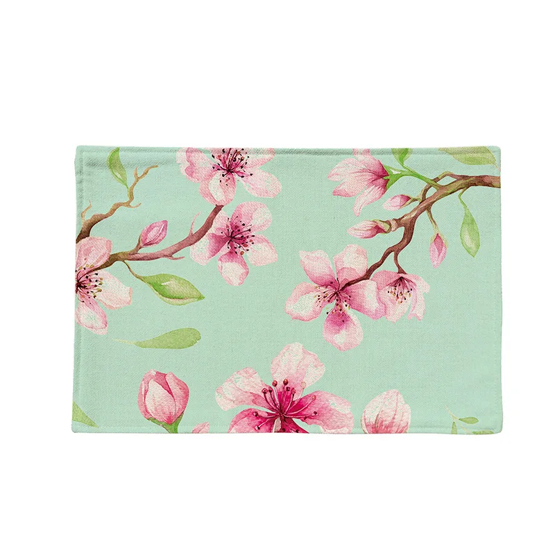 4 шт./компл. сервировочные Коврики хлопок лен настольные салфетки чайная салфетка