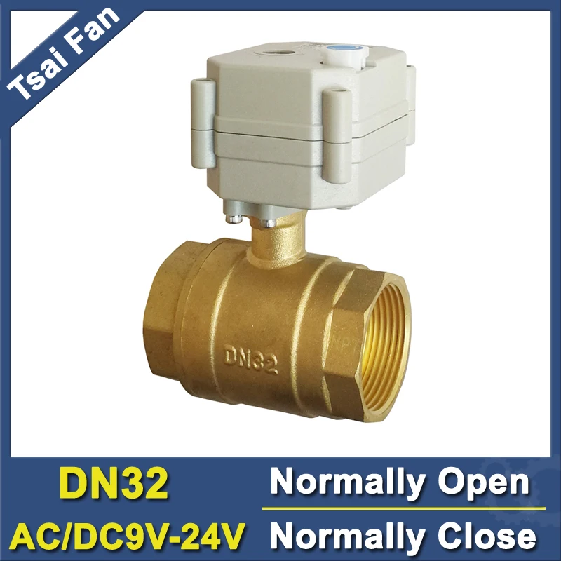Фото TF32-B2-B AC/DC9V-24V BSP/NPT 1-1/4'' Normal Open Normally Closed Electric Motorized Valve With Manual Override 2 Way DN32 TF32-B2-B AC/DC9V-24V BSP/NPT 1-1/4'' Normal Open Normally Closed Electric Motorized Valve With Manual Override 2 Way DN32
