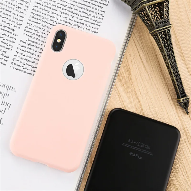 Оригинальный Мягкий силиконовый чехол для iPhone 6 S 7 8 Plus 5 5S X 10 6splus 7plus милый