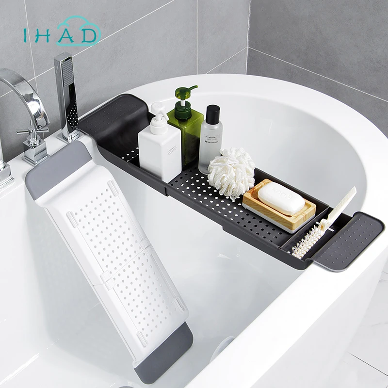 Home Organizer Shelf Rack Telescopic Bathtub makeup Toiletries drain Storage Plastic Kitchen tools organizer Drain rack | Дом и сад