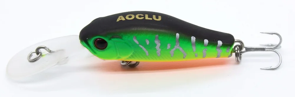 AOCLU воблеры Джеркбейт, 7 цветов, 35 см, 2,4 г, жесткая наживка, блесна для рыбалки, приманки для пресной соленой воды, 14# VMC крючки