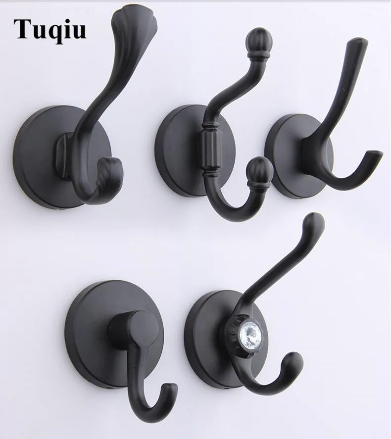 Модный черный цинковый сплав Материал Вешалка Для Одежды Крючок для гардероба