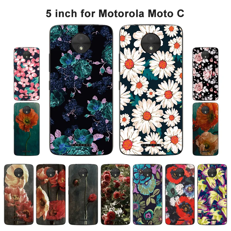 Чехол для Motorola Moto C чехол 5 0 дюйма ТПУ силикон модный окрашенный телефона XT1750