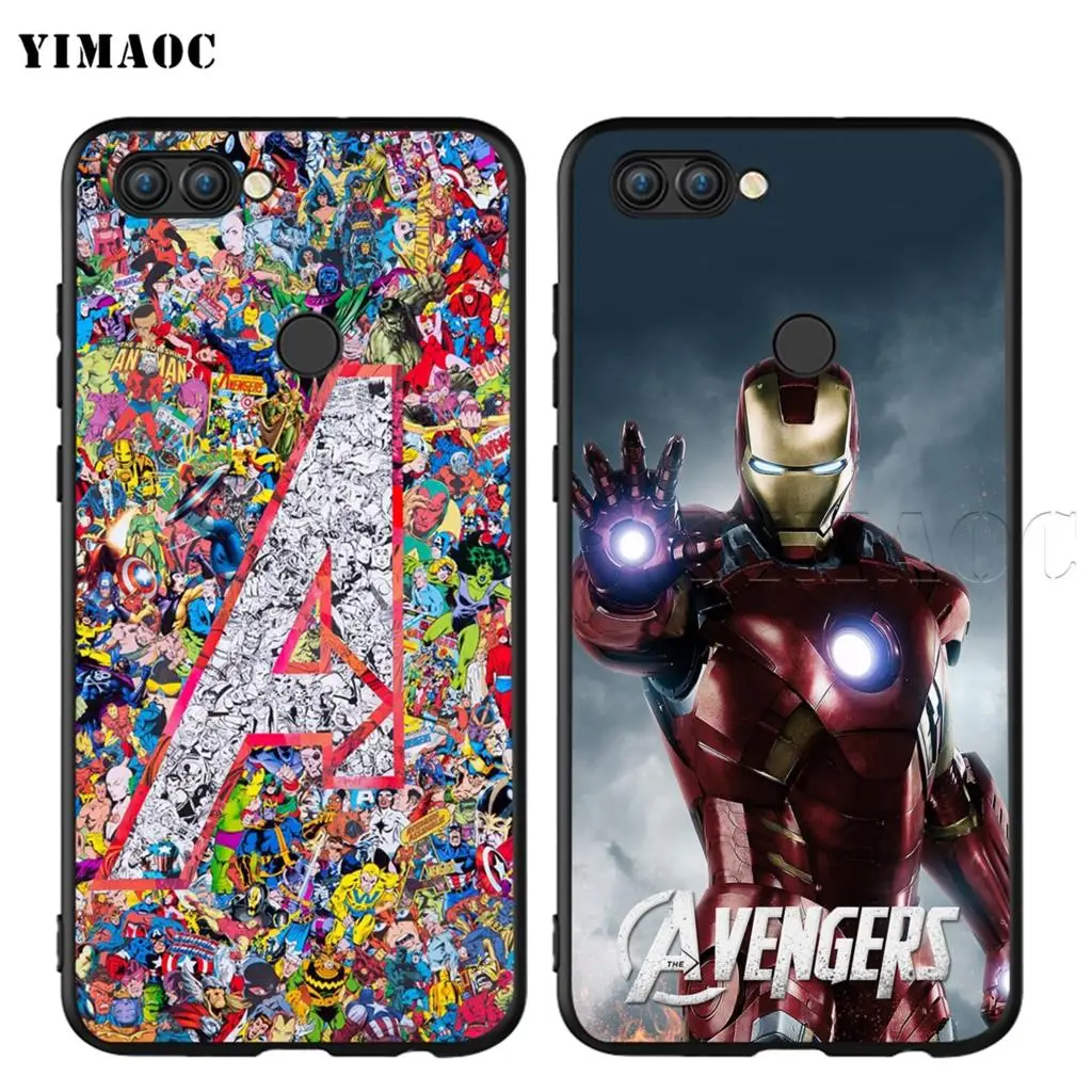 YIMAOC Мститель Капитан Америка Железный силиконовый чехол для huawei mate 10 P8 P9 P10 P20 Lite Pro P Y7 Y9 Smart Mini