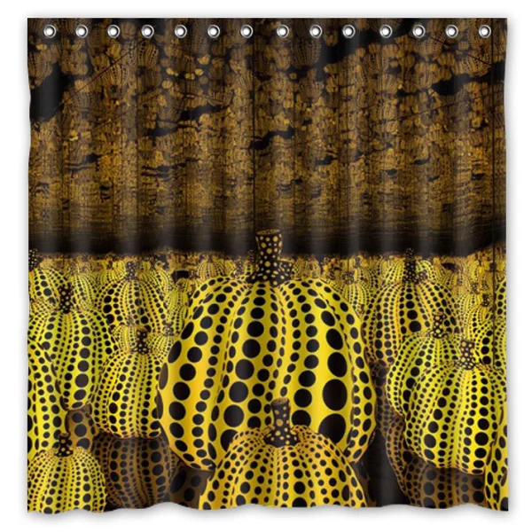 New Eco-friendly Polyester Yayoi Kusama Work Bathroom Curtains High Quality Washable Bath Decor Shower Curtain | Дом и сад