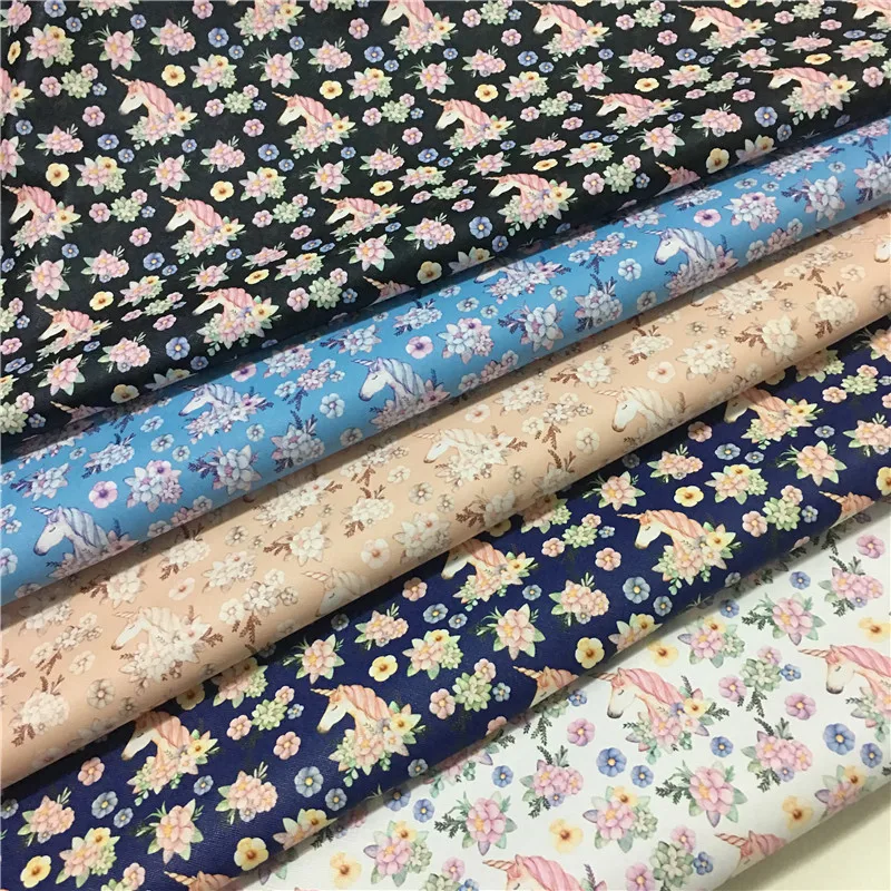 DIY креативный A4 Единорог узор кожа ткань красочные 21x29 см Ткань Домашняя одежда