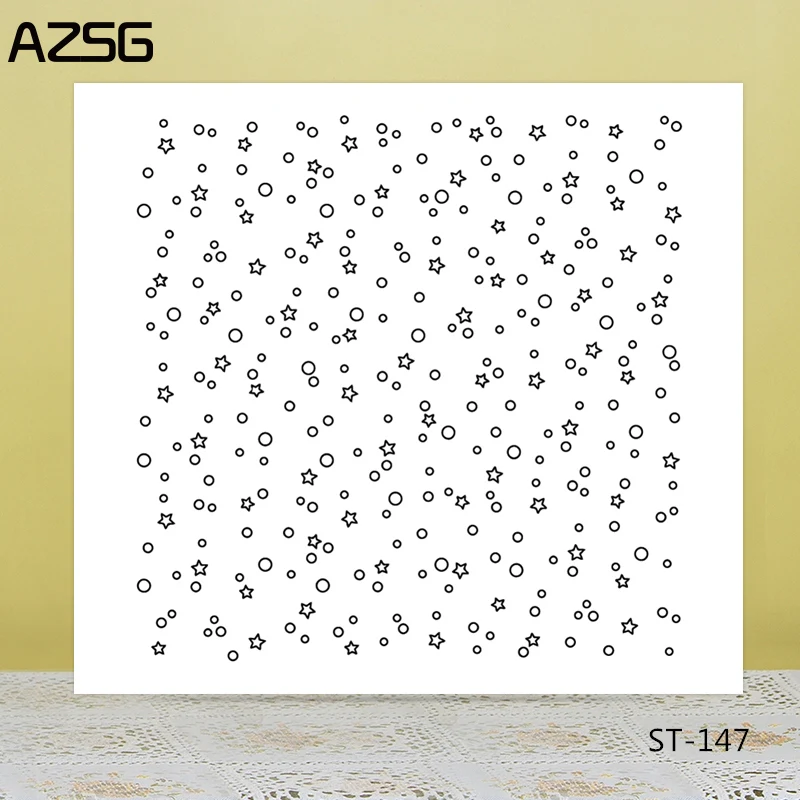 AZSG большое количество пятен пентаграмма прозрачные штампы/печать для DIY