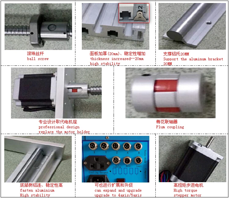 LY CNC 6090V 2.2KW 4 axis mini router VFD control box grinder | Инструменты