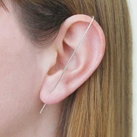 925 silver ear clip gold filled jewelry brinco handmade ear climber minimalist vintage jewelry oorbellen boho earring for women