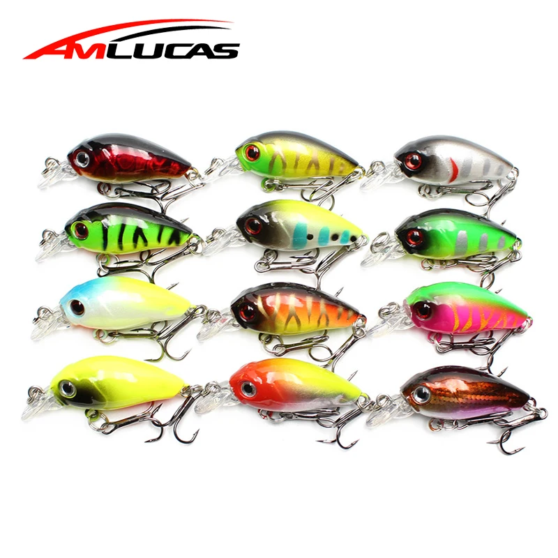 Amlucas мини рыболовные приманки искусственные 4 5 см 3 г Topwater pesca воблер swimbait Воблер