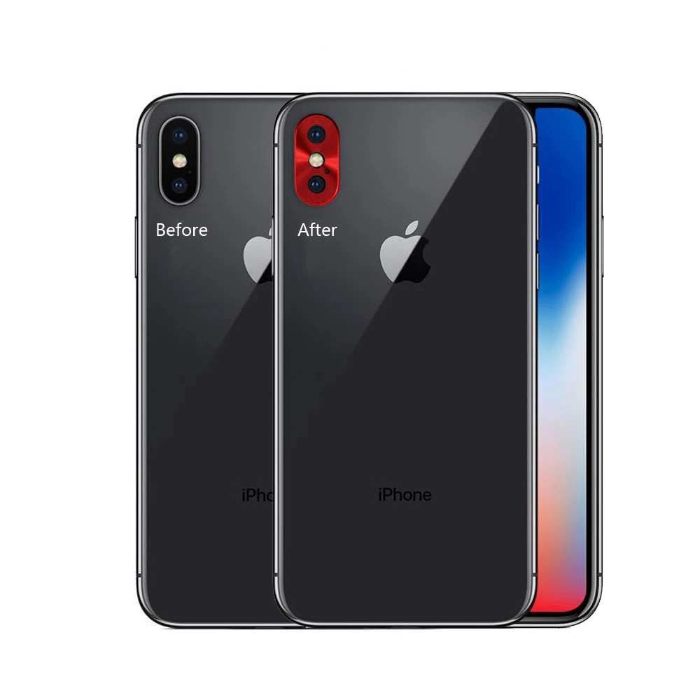 Welsely Rear Camera Back Lens Ring Protective Full Cover Protector Protection for iPhone X Xs MAX XR 7 8 Plus Metal Case Luxury | Мобильные