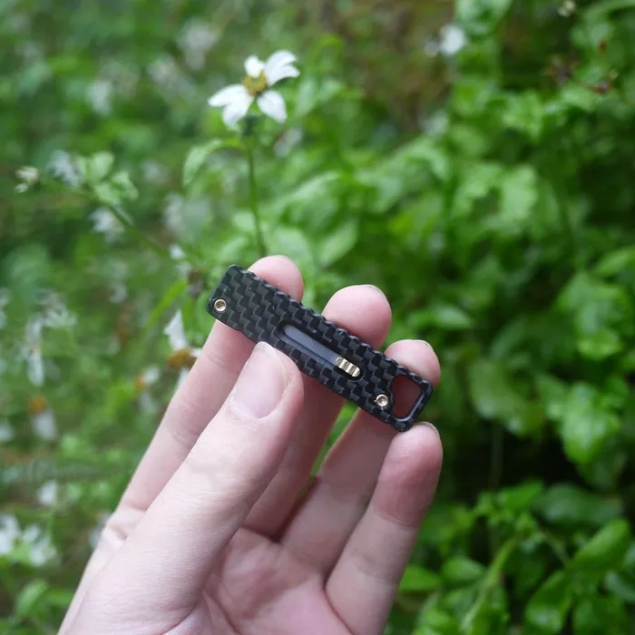 Версия из углеродного волокна EDC нож для ключей универсальный бумажный коробки