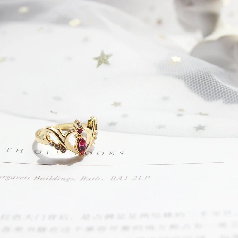 Модные аксессуары для ювелирных изделий кольцо на палец sailor moon card captor с крыльями