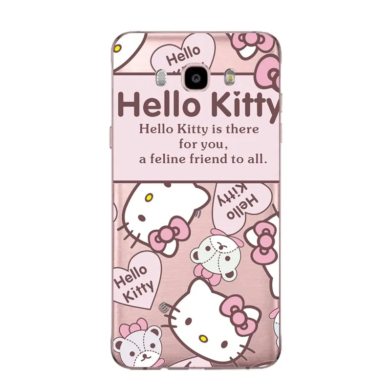 Soft Clear TPU Phone Case For Samsung J3 J5 J7 S6 S7 S8 note8 A3 A5 C7 J2prime Hellokitty Panda Pooh Bear Cover Free Shipping | Мобильные